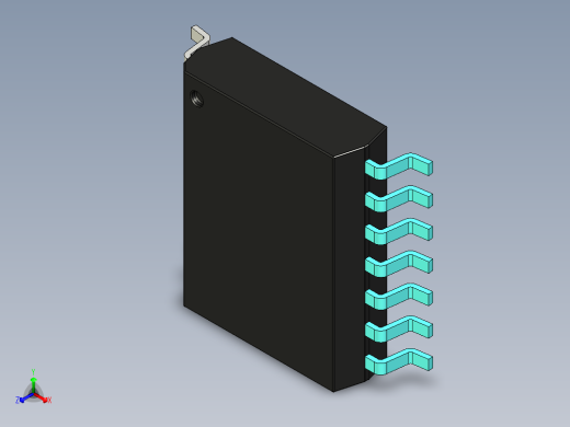 元器件3D封装SOIC14W42正等轴测缩略图