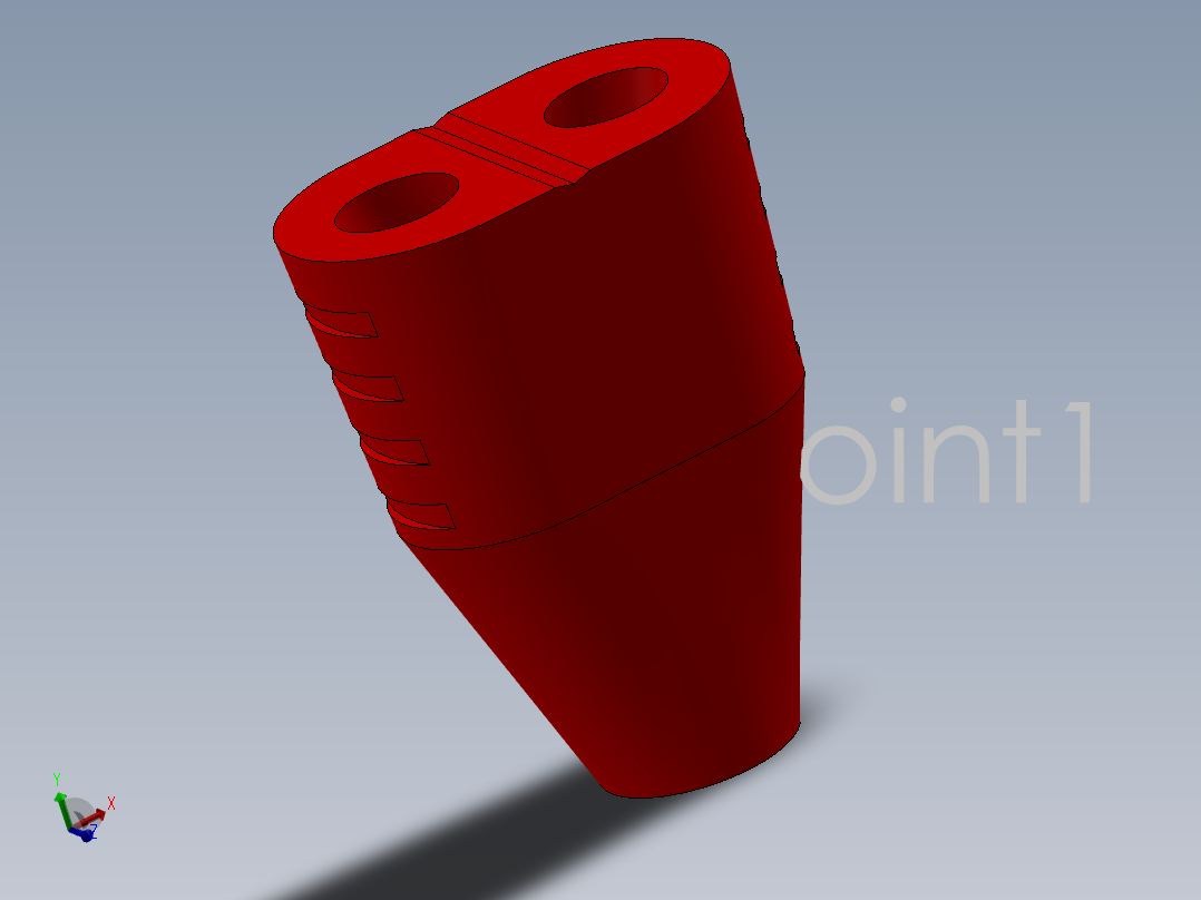 y-junction strain relief主视图