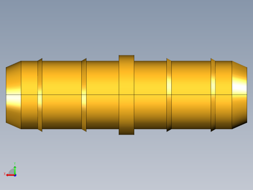 工业通用螺蚊管倒齿式工业硬管接头Union 22-6后视缩略图