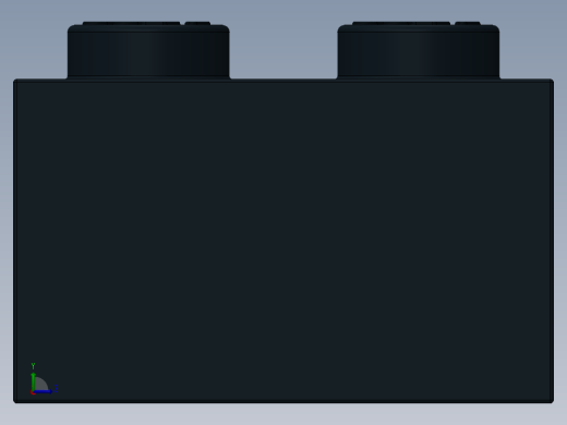 乐高套装 4421基本积木-4181144 - 2456 - 44237 Black Brick 2 x 6.SLDPRT左视缩略图