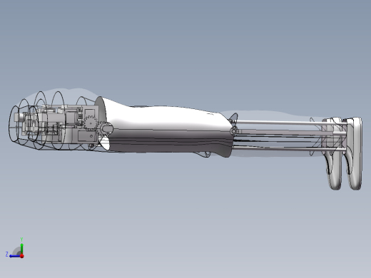 JX585-机器人的下肢-腿部【三维SolidWorks建模】右视缩略图