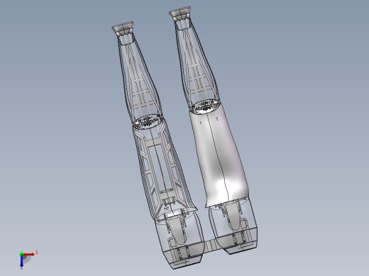 JX585-机器人的下肢-腿部【三维SolidWorks建模】俯视缩略图