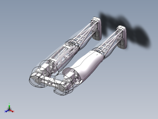 JX585-机器人的下肢-腿部【三维SolidWorks建模】正等轴测缩略图