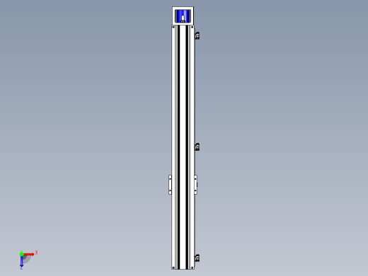 直线模组KKR86C-940A1-F0CS2_W设计图纸俯视缩略图