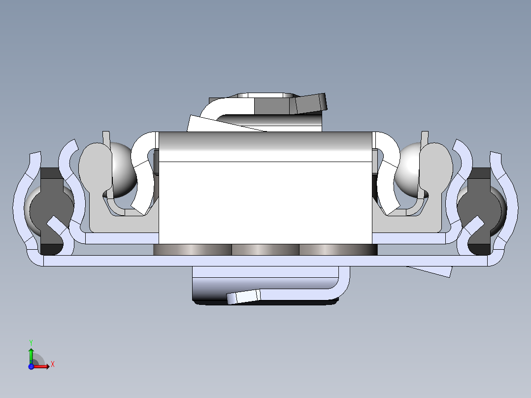 滑轨（左侧和右侧）550毫米抽屉导轨前视图