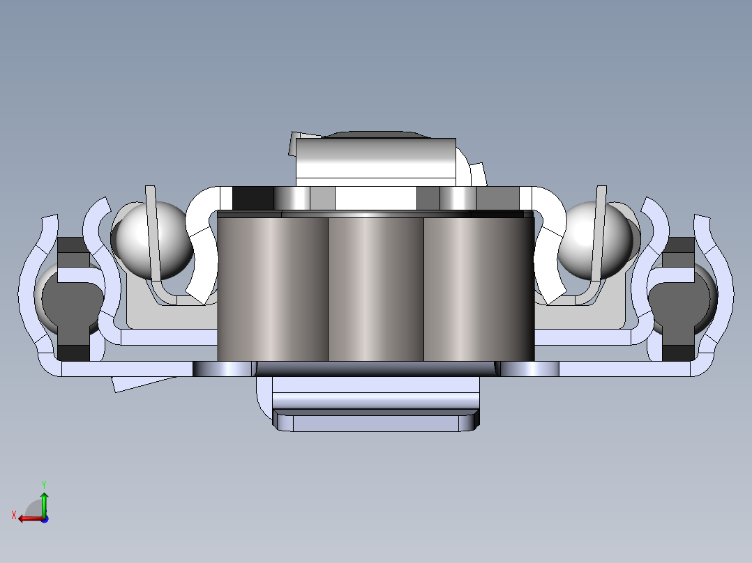 滑轨（左侧和右侧）550毫米抽屉导轨后视图