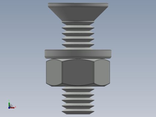 紧固件-M6-1.00 Flathead