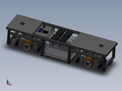 无盖铝型材AGV小车sw20