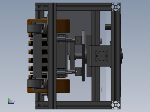 无盖铝型材AGV小车sw20左视缩略图