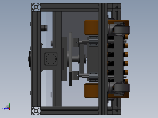 无盖铝型材AGV小车sw20右视缩略图