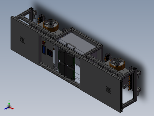 无盖铝型材AGV小车sw20正等轴测缩略图