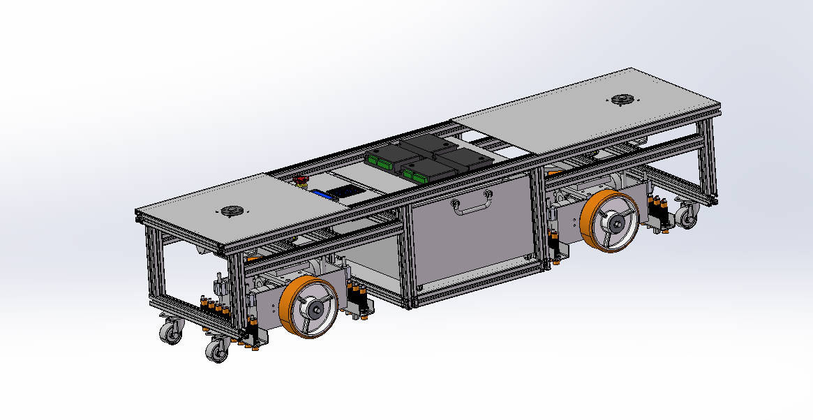 无盖铝型材AGV小车sw20