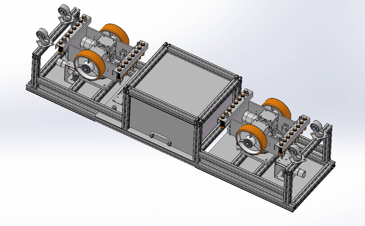 无盖铝型材AGV小车sw20