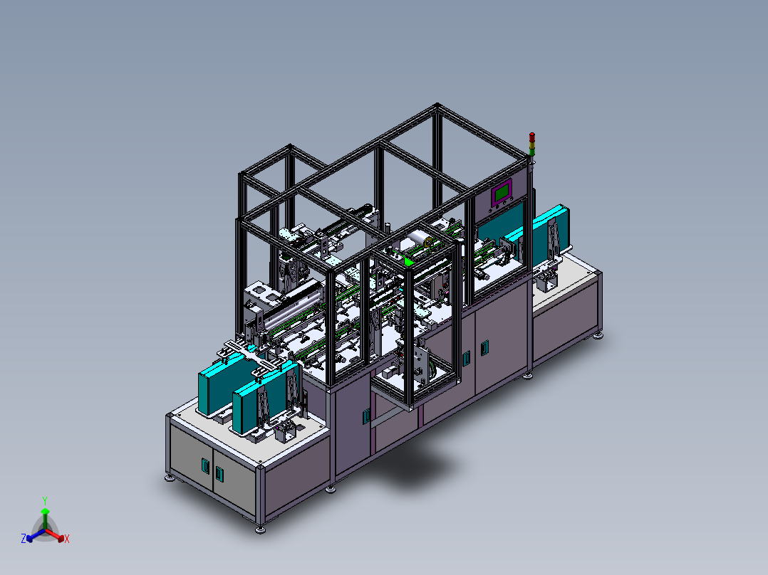 22寸panle金手指贴胶带sw18可编辑正等轴测图