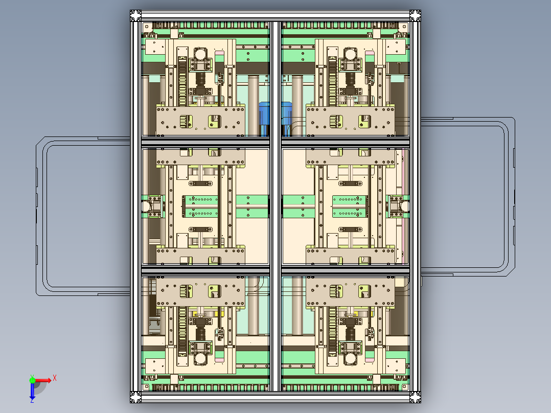 堆垛机sw20可编辑俯视图