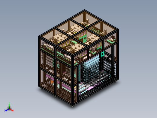 堆垛机sw20可编辑正等轴测缩略图