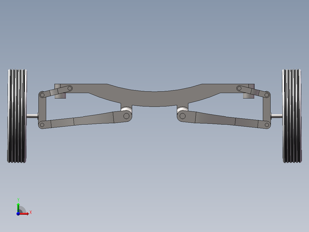 减震系统sw2016前视图