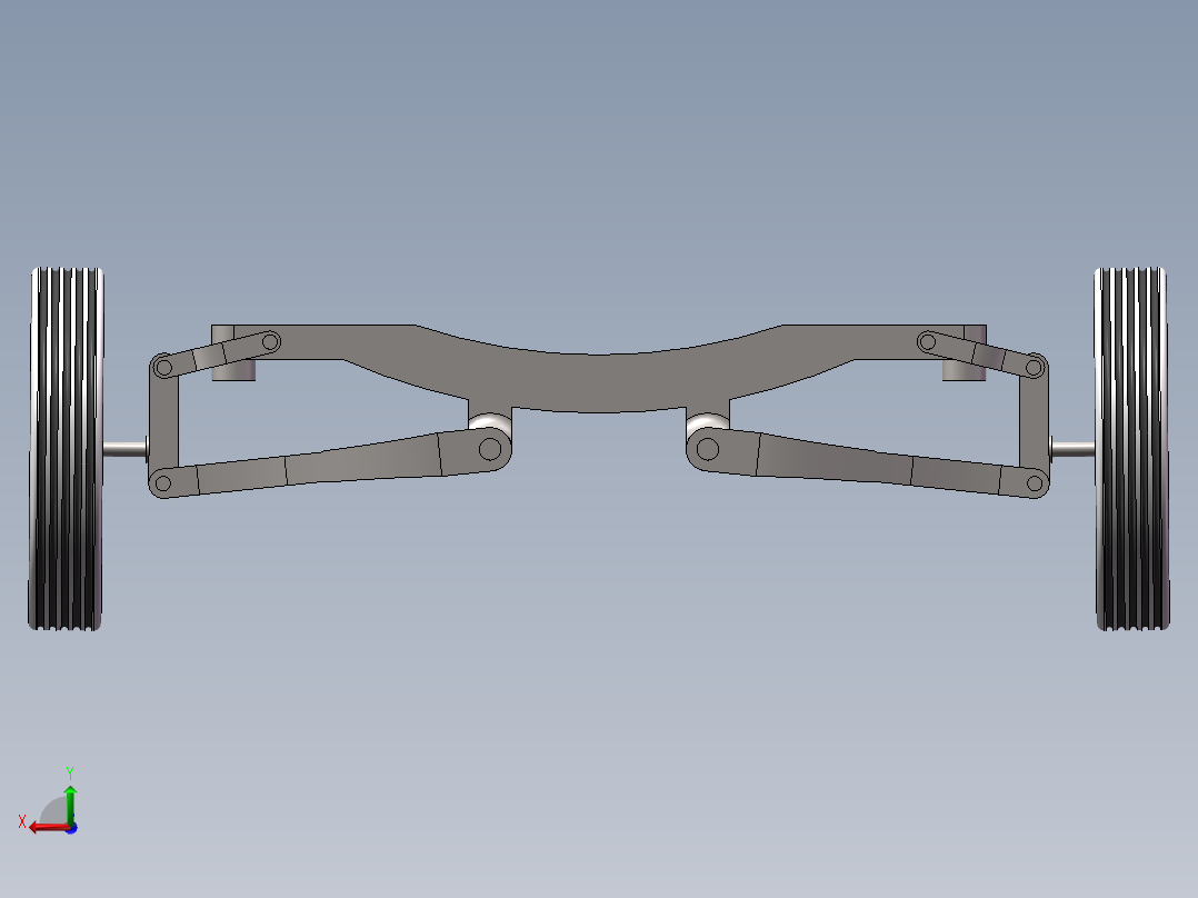 减震系统sw2016后视图