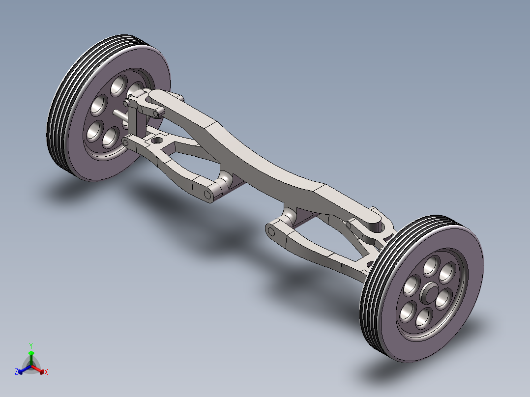 减震系统sw2016正等轴测图
