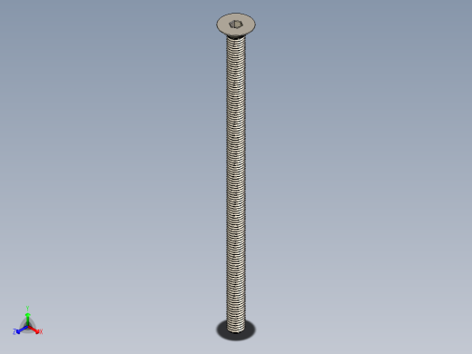 Screw_ISO_10642_M10x200_A2.STEP正等轴测缩略图