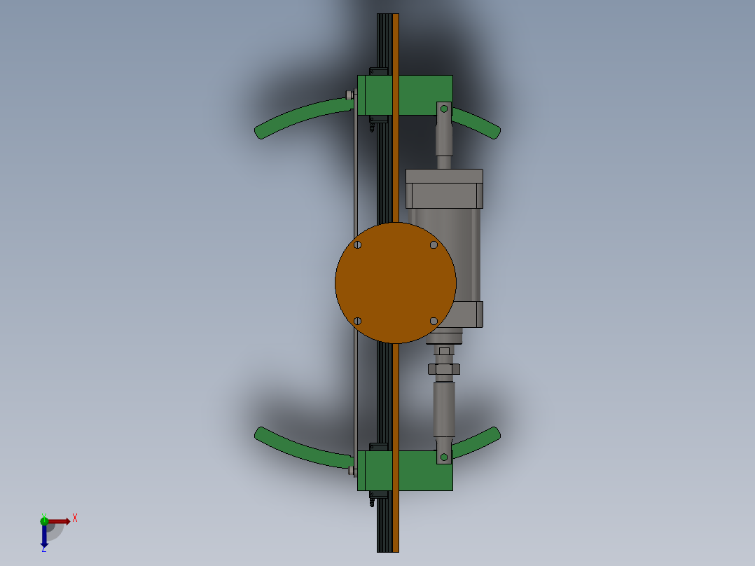 双向夹紧机构 639385俯视图