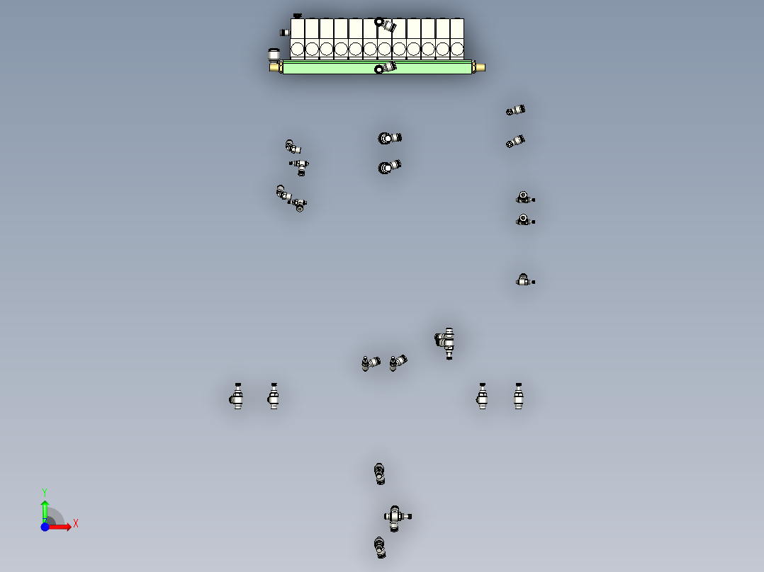 电气组件模块前视图