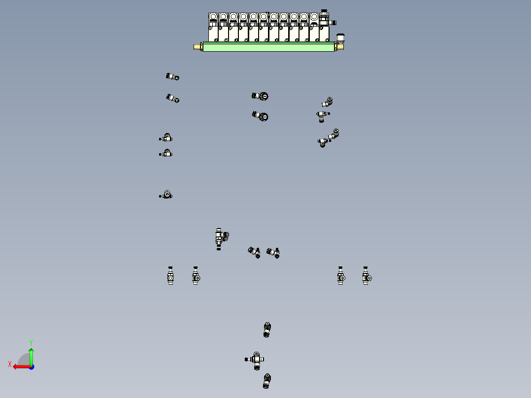 电气组件模块后视图