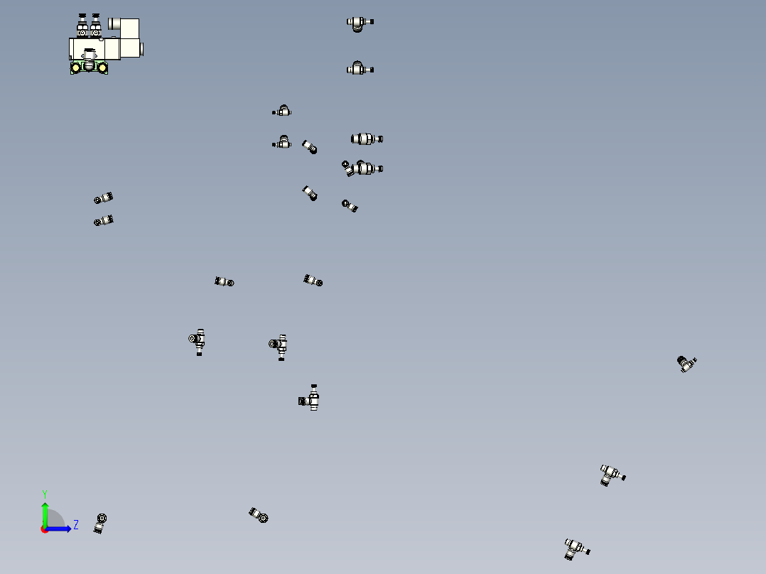 电气组件模块左视图
