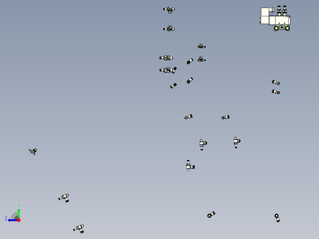 电气组件模块右视图