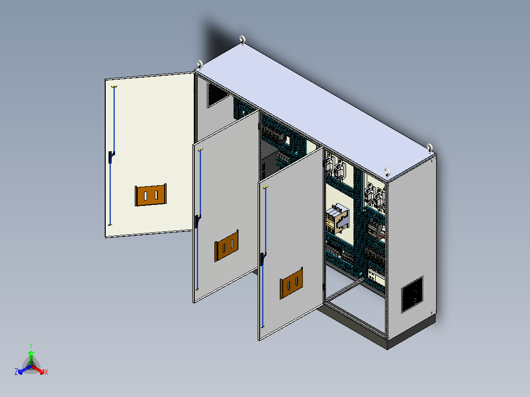 钣金柜变频器软启动刀开关控制 71558
