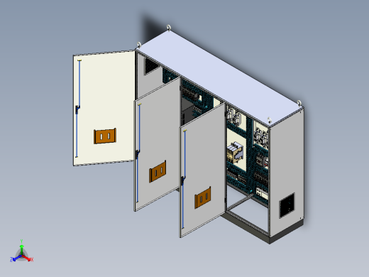 钣金柜变频器软启动刀开关控制 71558