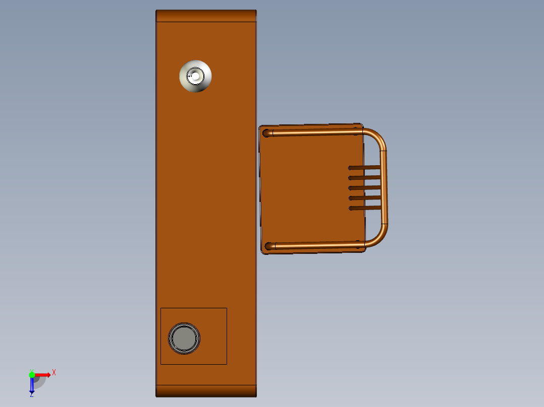 复古式桌椅俯视图