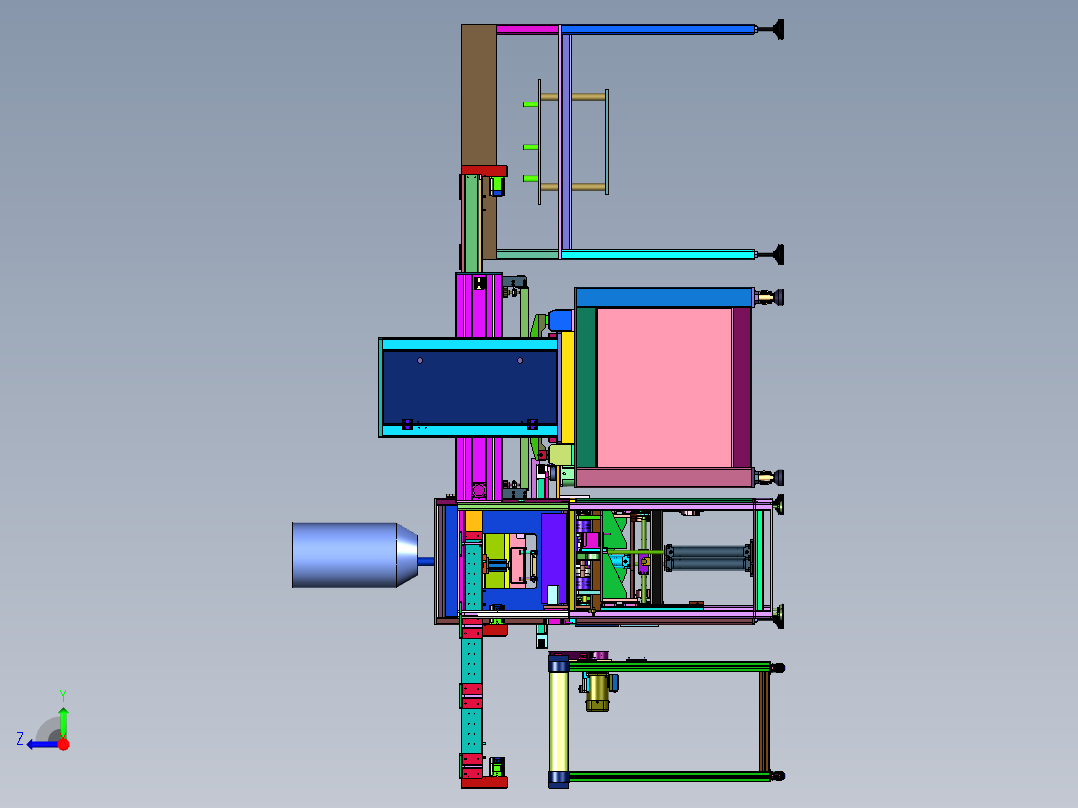 键盘按键自动粘贴设备右视图