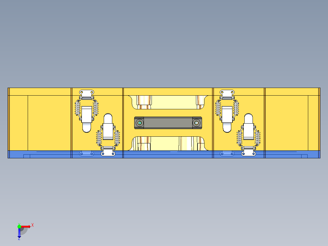 自动焊接设备俯视图