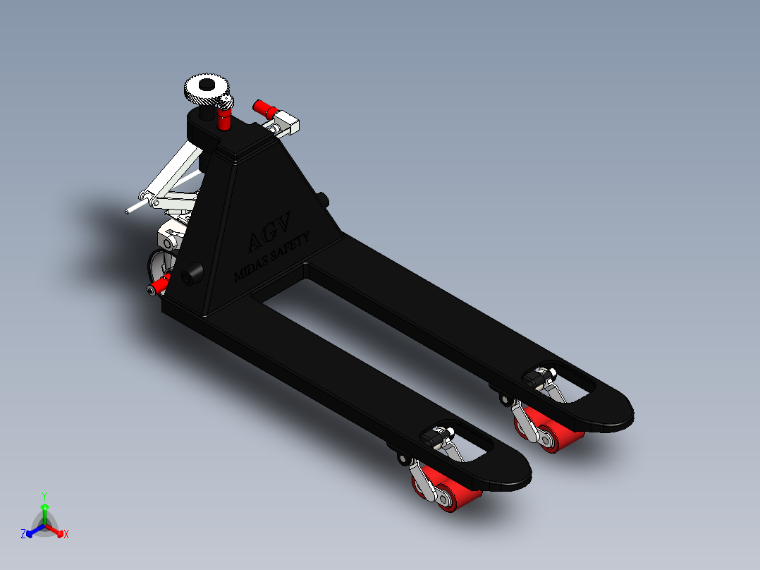 叉车(15)正等轴测图