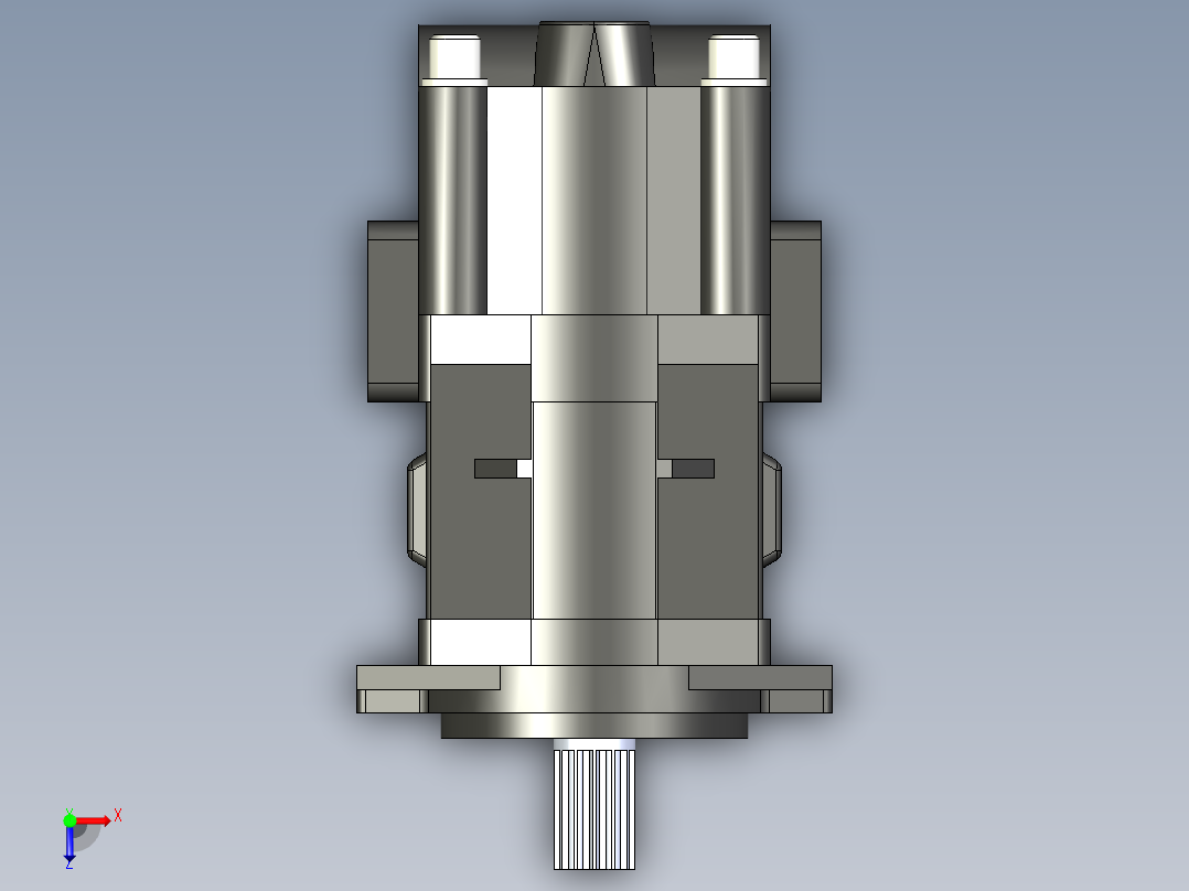 CBHYG-F双联齿轮油泵CBHYG-F28.2-F4.5-ATΦ俯视图
