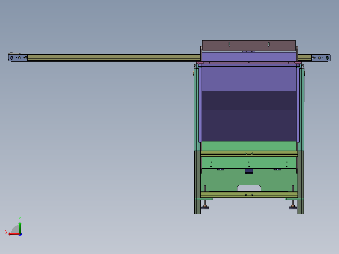 F400 小型五金件自动送料机后视图