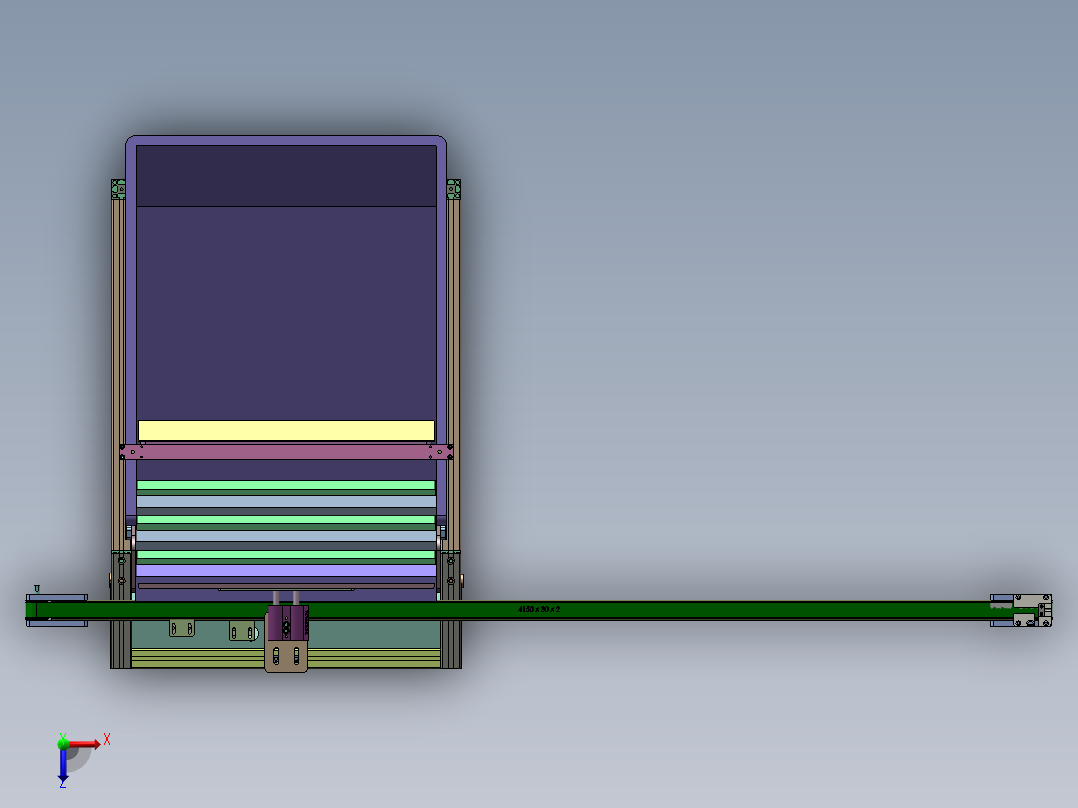 F400 小型五金件自动送料机俯视图