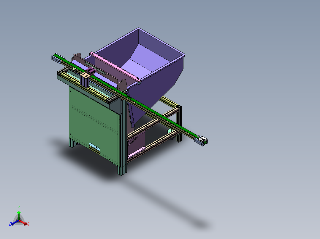 F400 小型五金件自动送料机正等轴测图
