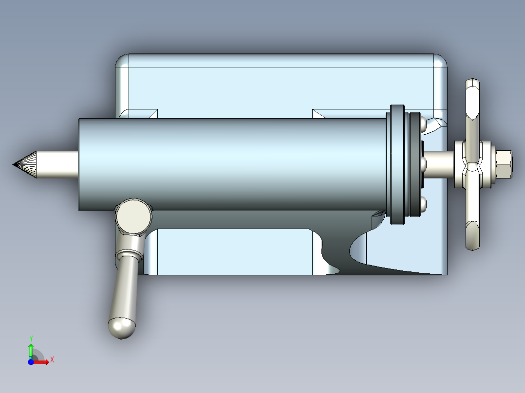 B2005122-车床尾座前视图