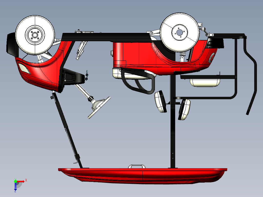 电动高尔夫球车俯视图