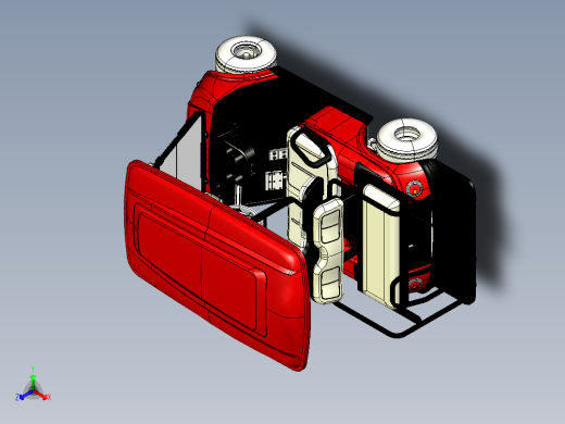 电动高尔夫球车正等轴测缩略图