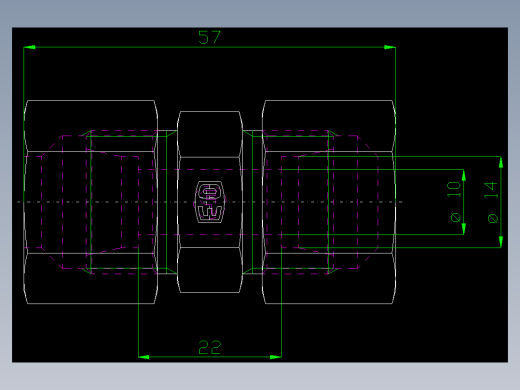 PARKER管接头EO Union G14S71_front