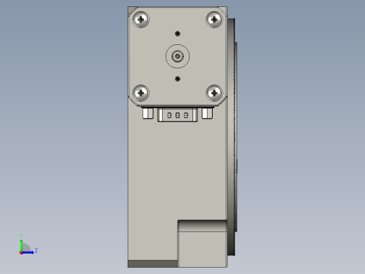 数控回转台左视缩略图