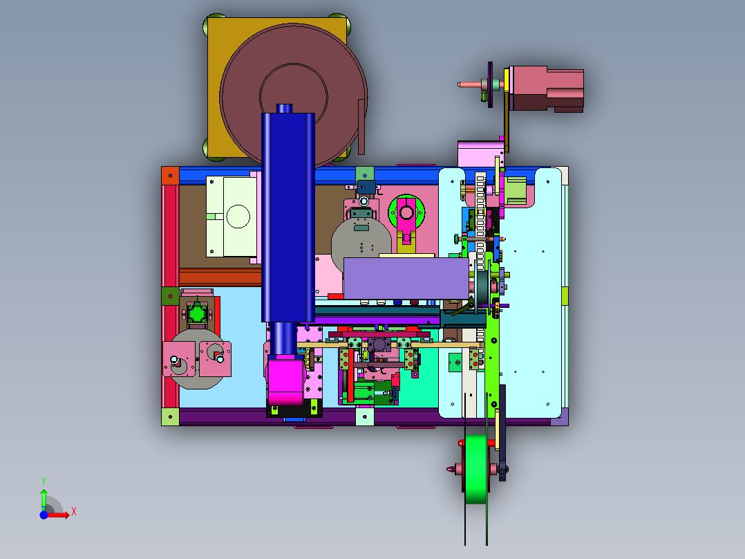 半导体自动打标及封装一体机前视图