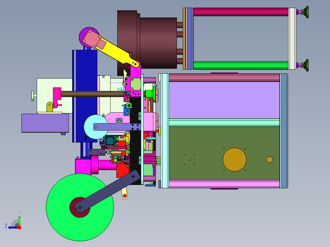 半导体自动打标及封装一体机右视图