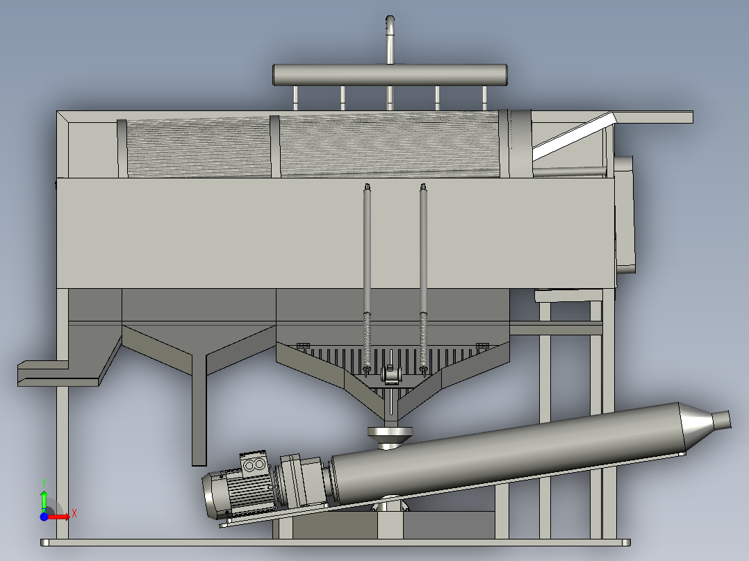 生物转笼污水处理装置前视图
