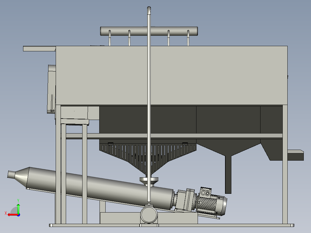 生物转笼污水处理装置后视图