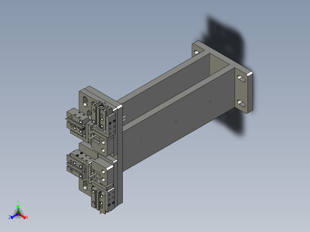 保护片二次定位-QHbm0正等轴测图