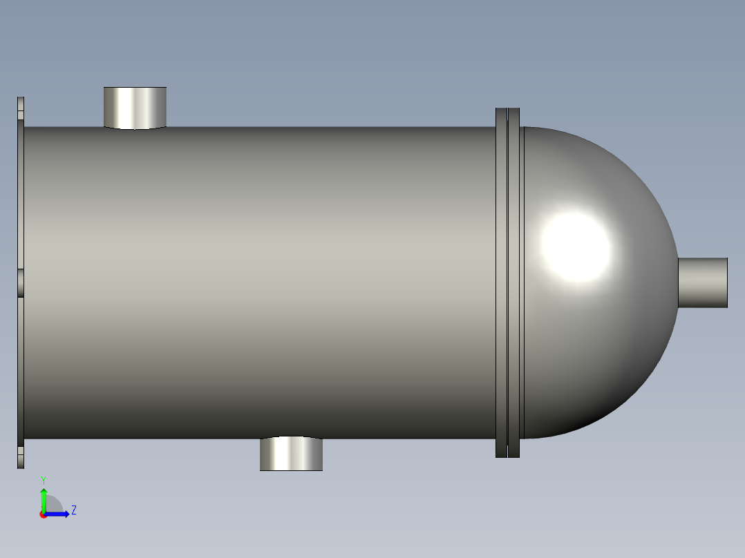 五芯10寸过滤器左视图